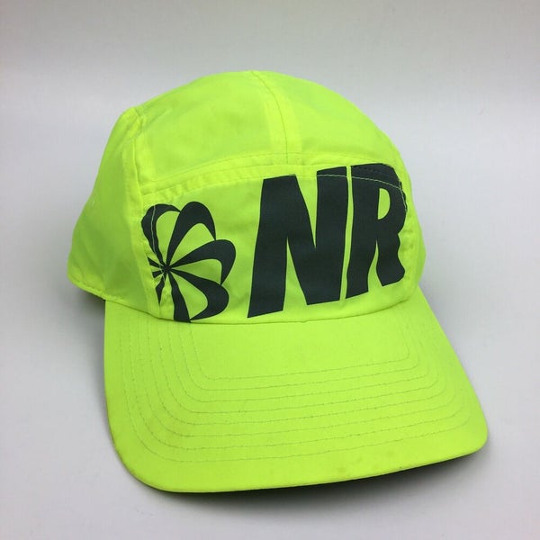 Nike Dri-Fit AW84 Running Panel Strapback Hat Neon Yellow NR Pinwheel | SidelineSwap