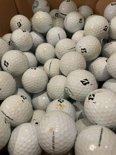 100 Bridgestone Tour B XS AAA/AA Used Golf Balls