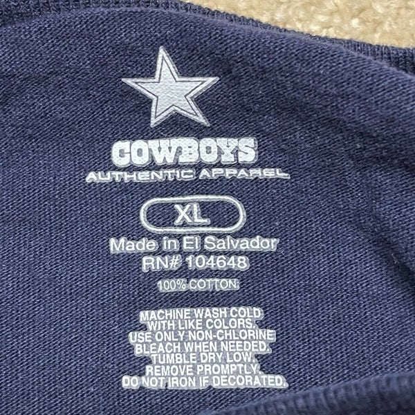 Dallas Cowboys T Shirt Men XL Adult Blue NFL Football NFC East Retro Basic  Texas