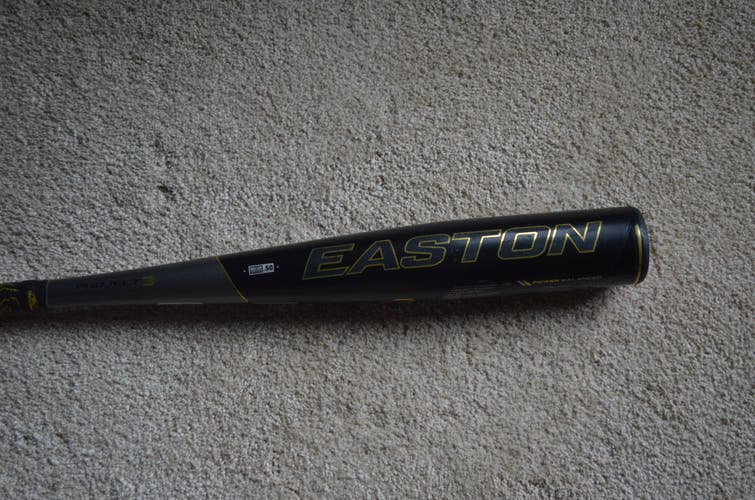 Used 2019 Easton Project 3 Alpha 30/27 (-3) 2 5/8" BBCOR Baseball Bat BB19AL