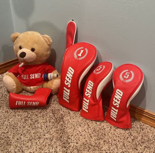 Full send golf headcovers