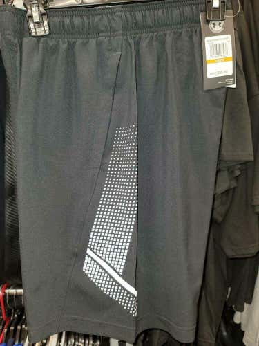 20520 Mens UA Under Armour Polyester SHORTS 1305793 001 BLACK Jersey $35.00 NWT