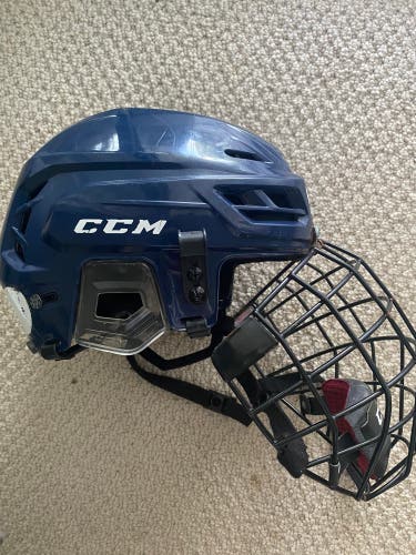 Used Medium CCM Tacks 710 Helmet w/ Medium Cage