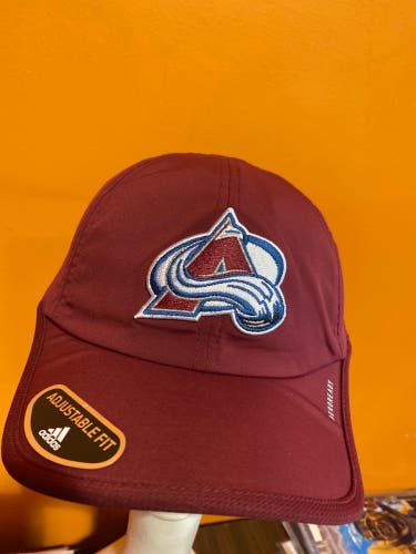 New One Size Fits All Adidas Hat Colorado Avalanche Player Issued