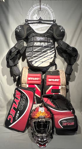 Used Mylec Jr Street Hockey Goalie Set