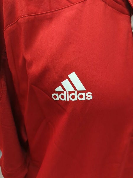 Men's adidas Red Louisville Cardinals Sideline Team Issued Hooded  Quarter-Zip Long Sleeve T-Shirt