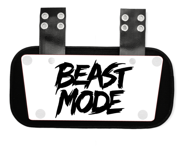 Brand New Drippy Backplate for Football. Black and White Backplate.