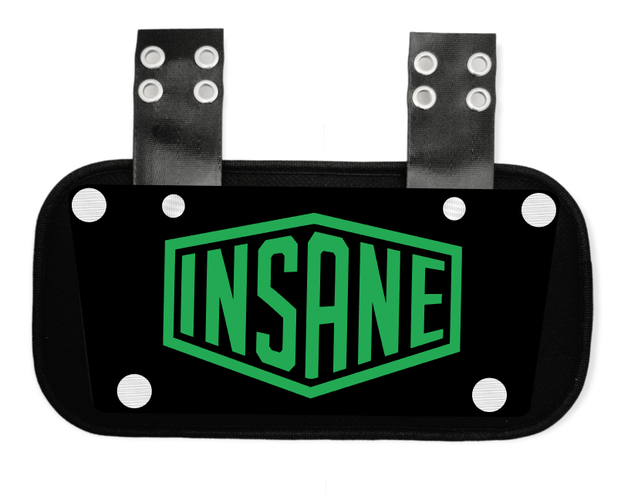 Brand New Drippy Backplate for Football. Green Football Backplate.