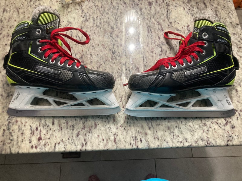 Used Bauer Extra Wide Width Size 5 GSX Hockey Goalie Skates