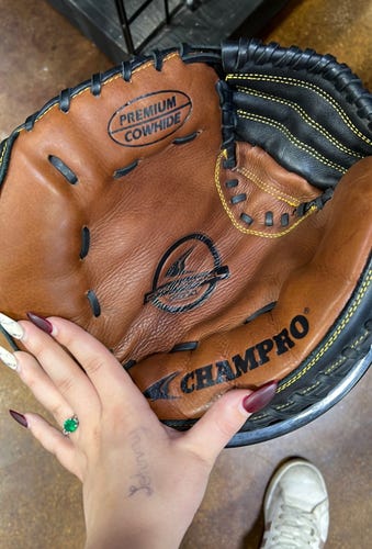 Champro Used Brown Left Hand Throw 35" Baseball Glove