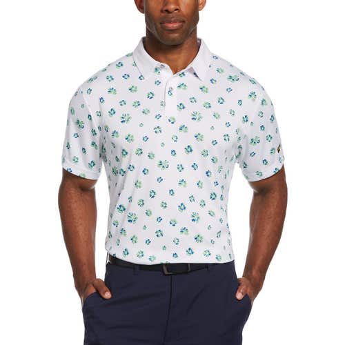 NWT Men's XL jack nicklaus golden bear golf polo shirt floral print