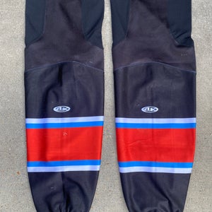 AK Edge Style Pro Stock Hockey Socks Black KC Mavericks 8245