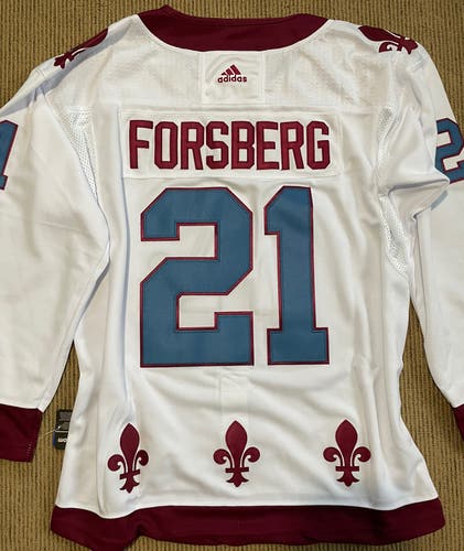 Adidas Colorado Avalanche Reverse Retro Forsberg # 21 jersey