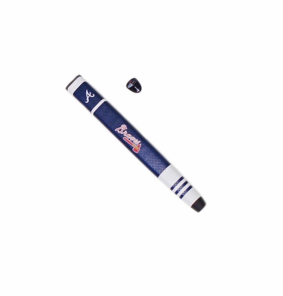 NEW Team Golf Atlanta Braves Navy/White Jumbo Putter Grip w/Ball Marker