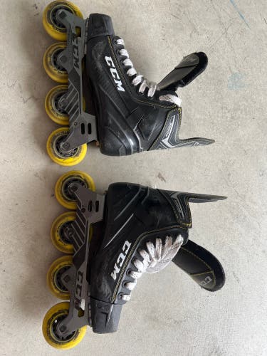 Used CCM Regular Width Size 3 Super Tacks 9350 Inline Skates