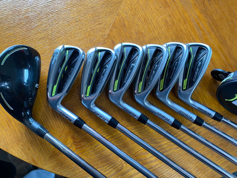 Men's Left Hand Stiff Flex Steel Shaft Radspeed Iron Set