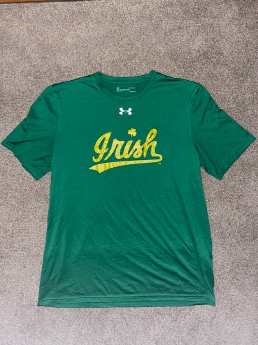 University of Notre Dame Lacrosse Official Team Issue Gear Under Armour tee