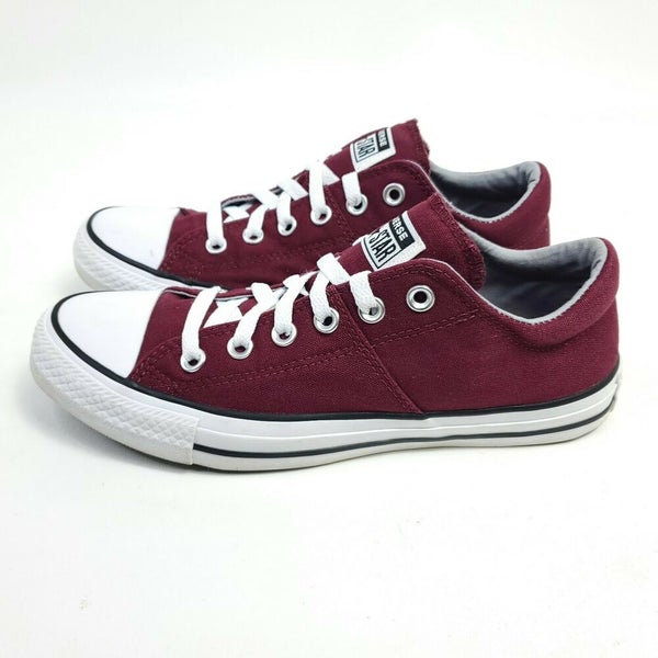 Converse Womens Madison Ox Shoes Size 9 Canvas Burgundy Maroon Sneakers  558994F | SidelineSwap