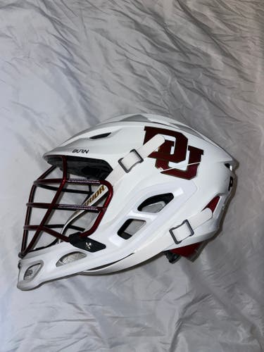 University Of Denver Warrior Burn White Lacrosse Helmet (Medium)