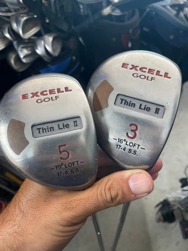 Excell Golf 3 and 5 Wood / RH / Stiff