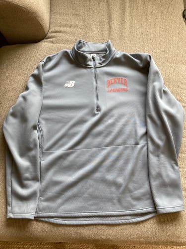 University Of Denver Lacrosse Gray Used XL New Balance Sweatshirt