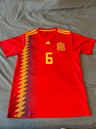 2018 Spain World Cup Andreas Iniesta Jersey | Mens Large
