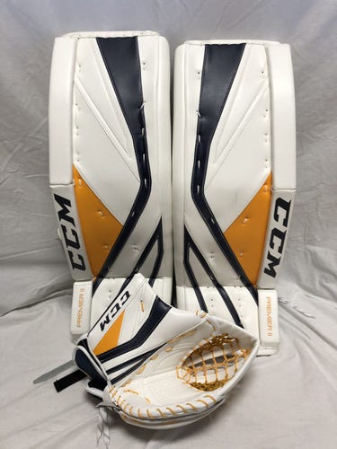 New Hutton Pro Return CCM Premier II Pads and Glove