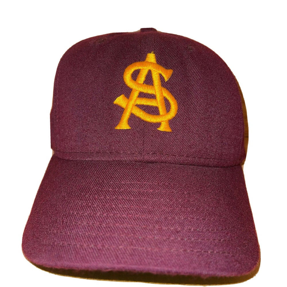 Vintage Arizona State Sun Devils Hat Cap Fitted 7 1/4 New Era Pro Model ASU Red
