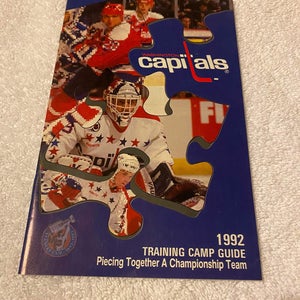 Vintage Washington Capitals NHL 1992 Training Camp Guide