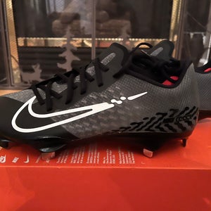 Nike React Vapor Ultrafly Elite 4 Metal Baseball Cleats Size 9.5 Black/Grey