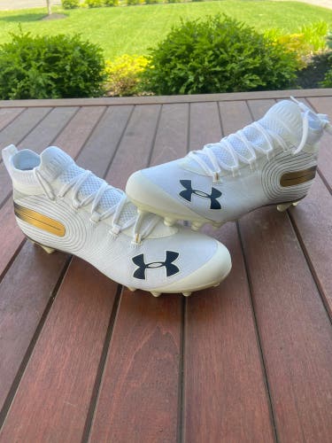 Notre Dame UA Spotlight Cleats 12.5 (brand new with box)