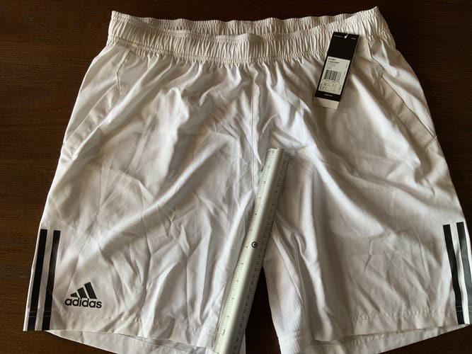 New Men's Adult XL Adidas Club Shorts-White