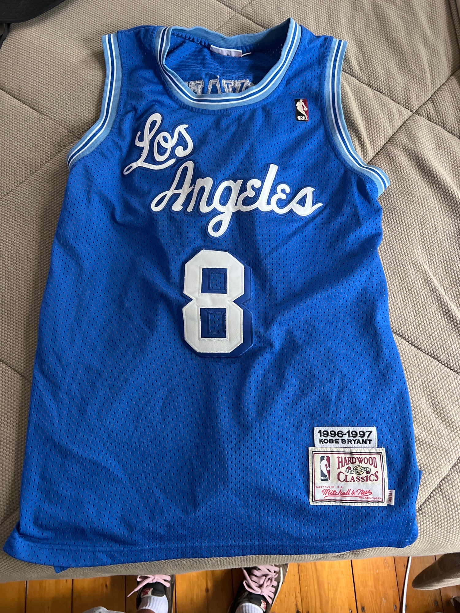 E. Baylor LA Lakers Mitchell & Ness Hardwood Classics Nba 75th Anniversary  Diamond Swingman Jersey