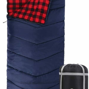 REDCAMP Outdoors Cotton Flannel Sleeping Bag for Camping Backpacking, Warm and C