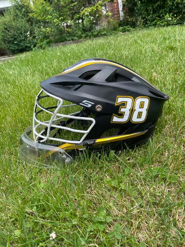 Towson Black Lacrosse Cascade S Goalie Helmet