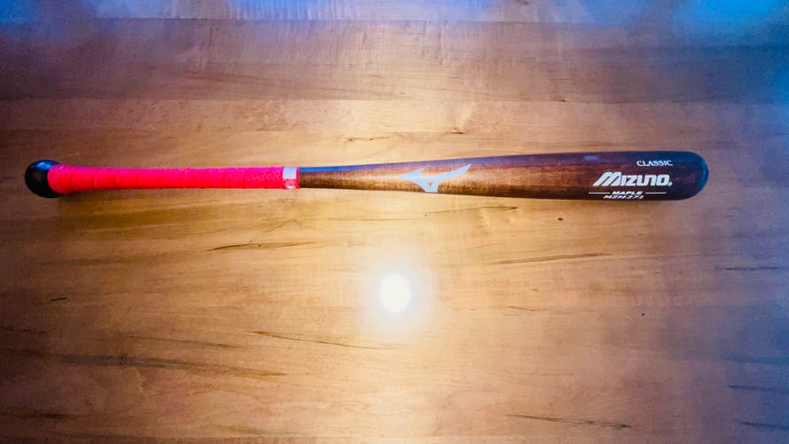 Used MIZUNO BBCOR/USSA Certified 2020 MAPLE Wood MZM 271 Bat (-3) 30 oz 33"