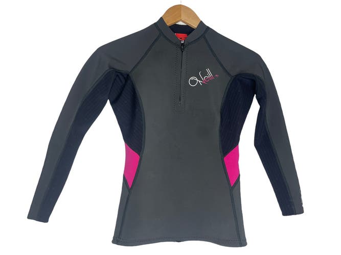 O'Neill Womens Wetsuit Size 10 Bahia Front Zip Jacket Top 1mm