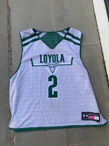 Loyola Team Issued Green/Grey Used XL UA Practice Jersey