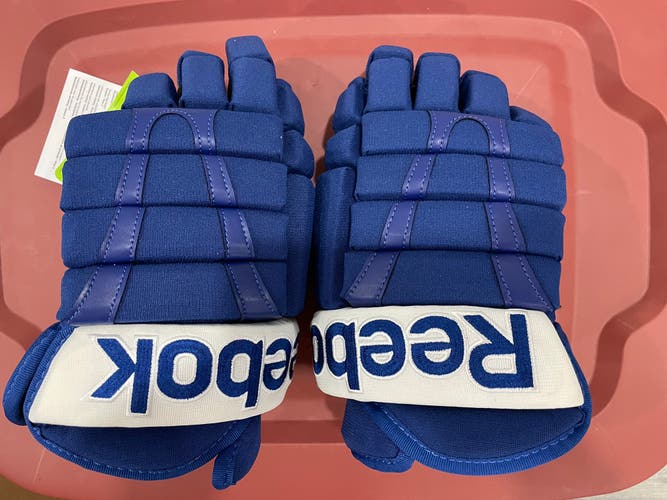 New Pro Toronto Maple Leafs Lightning Avalanche blue  Reebok HG Ultra 13” hockey Gloves