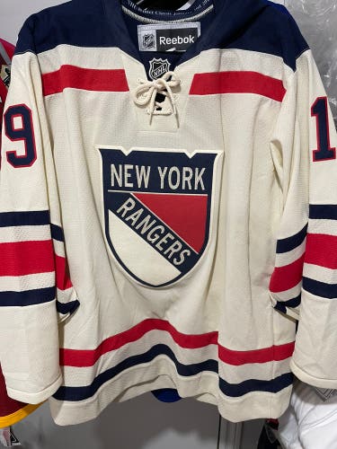New BRAD RICHARDS New York Rangers Reebok 2012 "Winter Classic" NHL Jersey