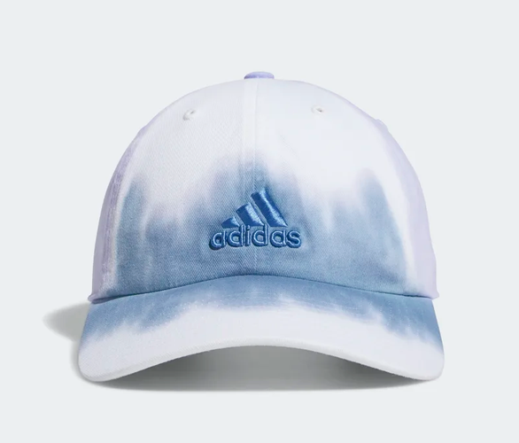 W adidas Embroidered Adjustable "Ambient Sky Blue" Color Wash Baseball Hat New