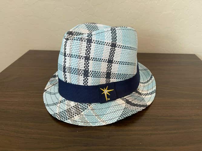 Tampa Bay Rays MLB BASEBALL SUPER AWESOME 2015 SGA Plaid Design Fedora Hat!