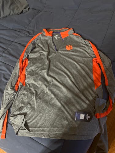 Clemson Gray 1/4 ZipNew XL  Sweatshirt