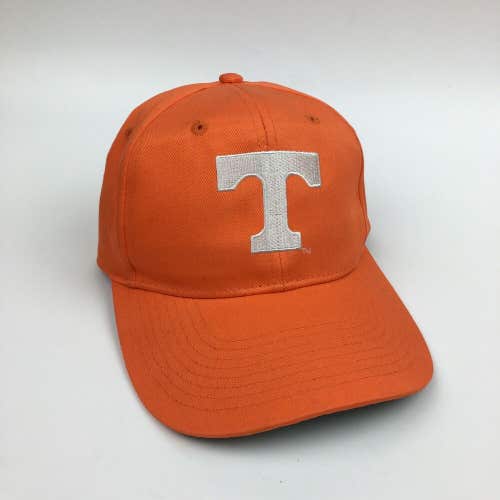 Vintage University of Tennessee Volunteers Block T Logo Orange Snapback Hat Cap