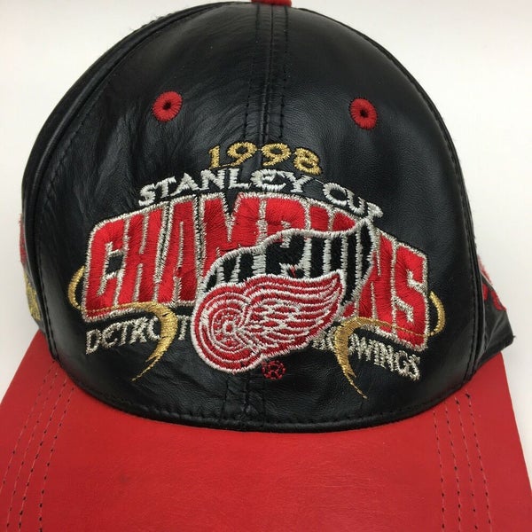 Vintage Detroit Red Wings 1998 Stanley Cup Champions Leather