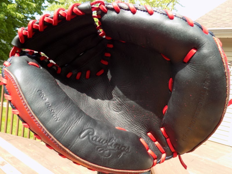Used Rawlings Right Hand Throw Catcher's Gold Glove Elite Baseball Glove 32.5"