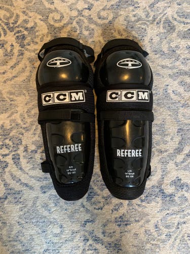 CCM SG100 Referee Shin Guards Pads 14” Junior Senior
