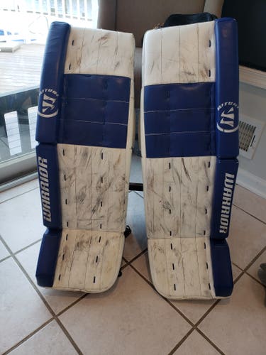 Used 34" Warrior Ritual G3 Goalie Leg Pads Pro Stock