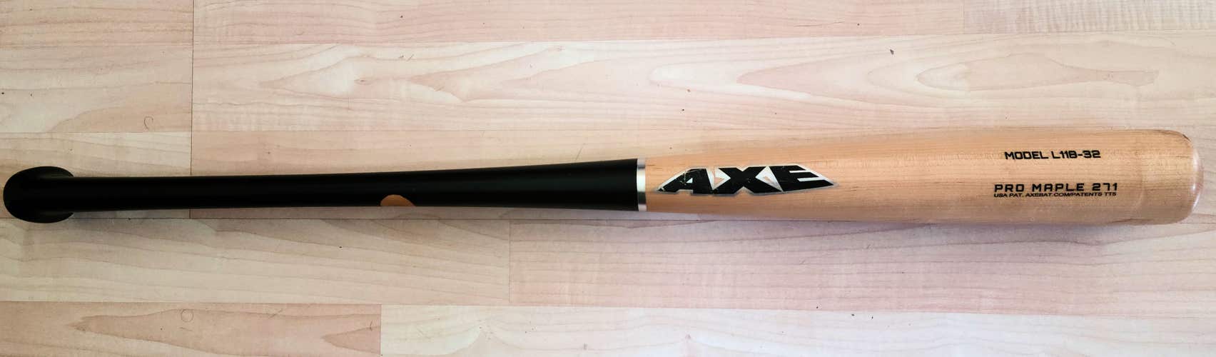 Used 2021 AXE Wood Pro Maple 271 Bat (-3) 29 oz 32"