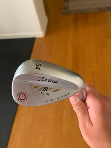 Used Titleist Right Handed Vokey SM4 Spin-Milled Wedge Wedge Flex 54 Degree Steel Shaft